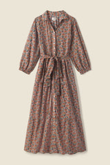 Martina Dress Fan Flower