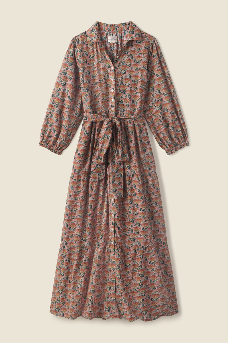 Martina Dress Fan Flower