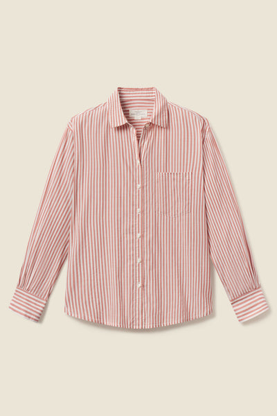 Tuck Sleeve French Stripe Top