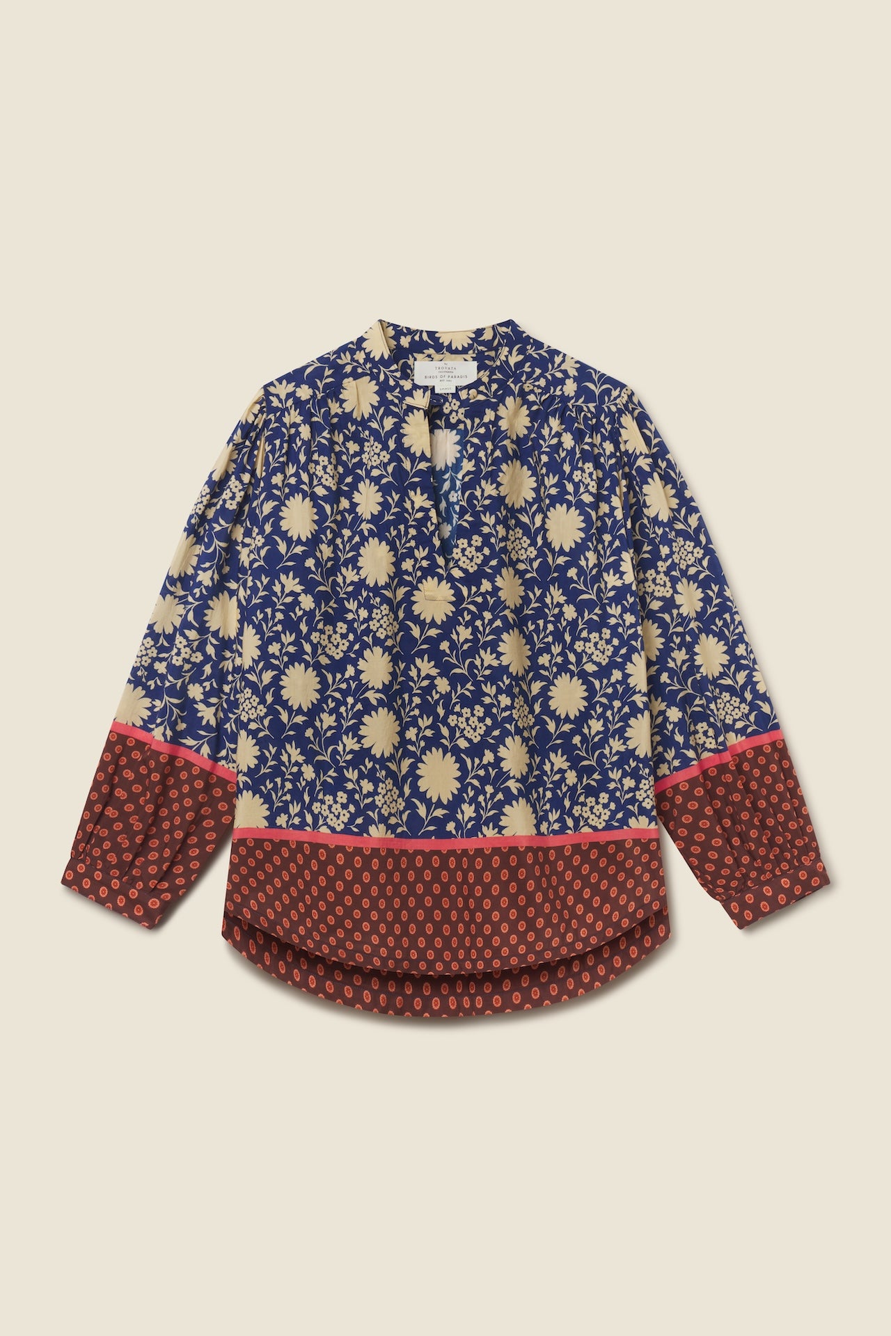 Trovata Bailey shirt in Shadowfield, cotton-viscose blend
