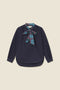 Mary Todd Blouse Navy