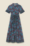Martine Dress Midnight Trellis