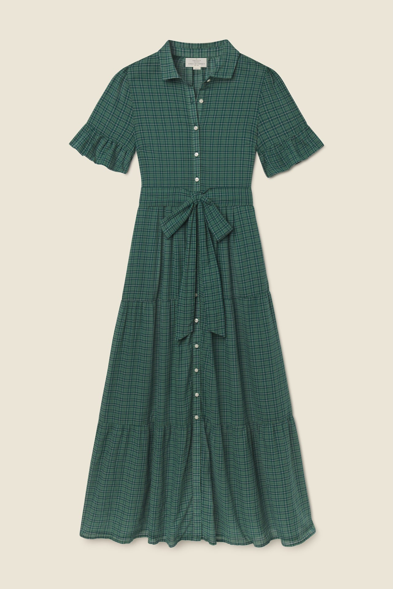 Trovata Martine dress in Muir Tartan, cotton