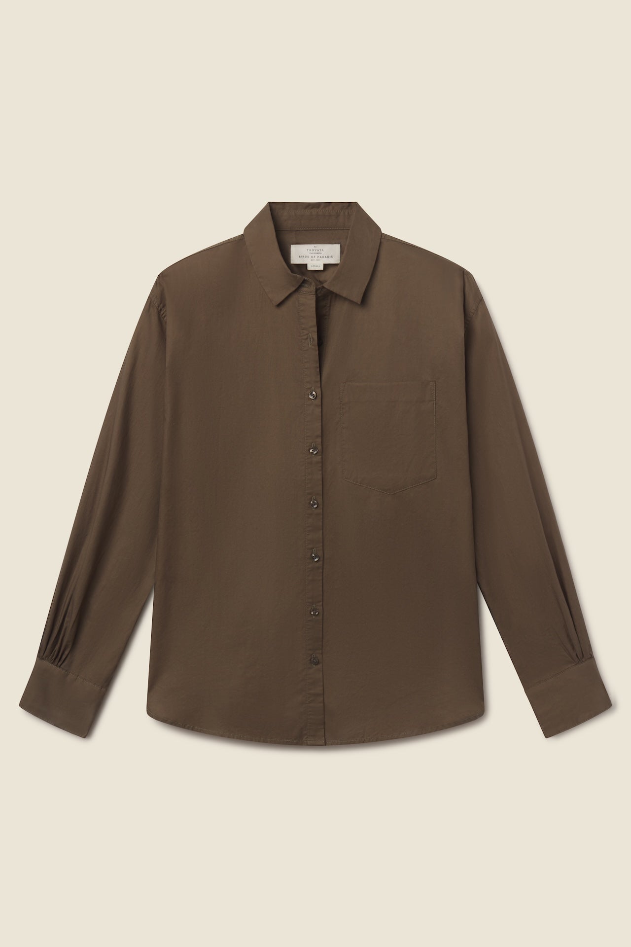 Trovata Blake oversized shirt in Olive, cotton