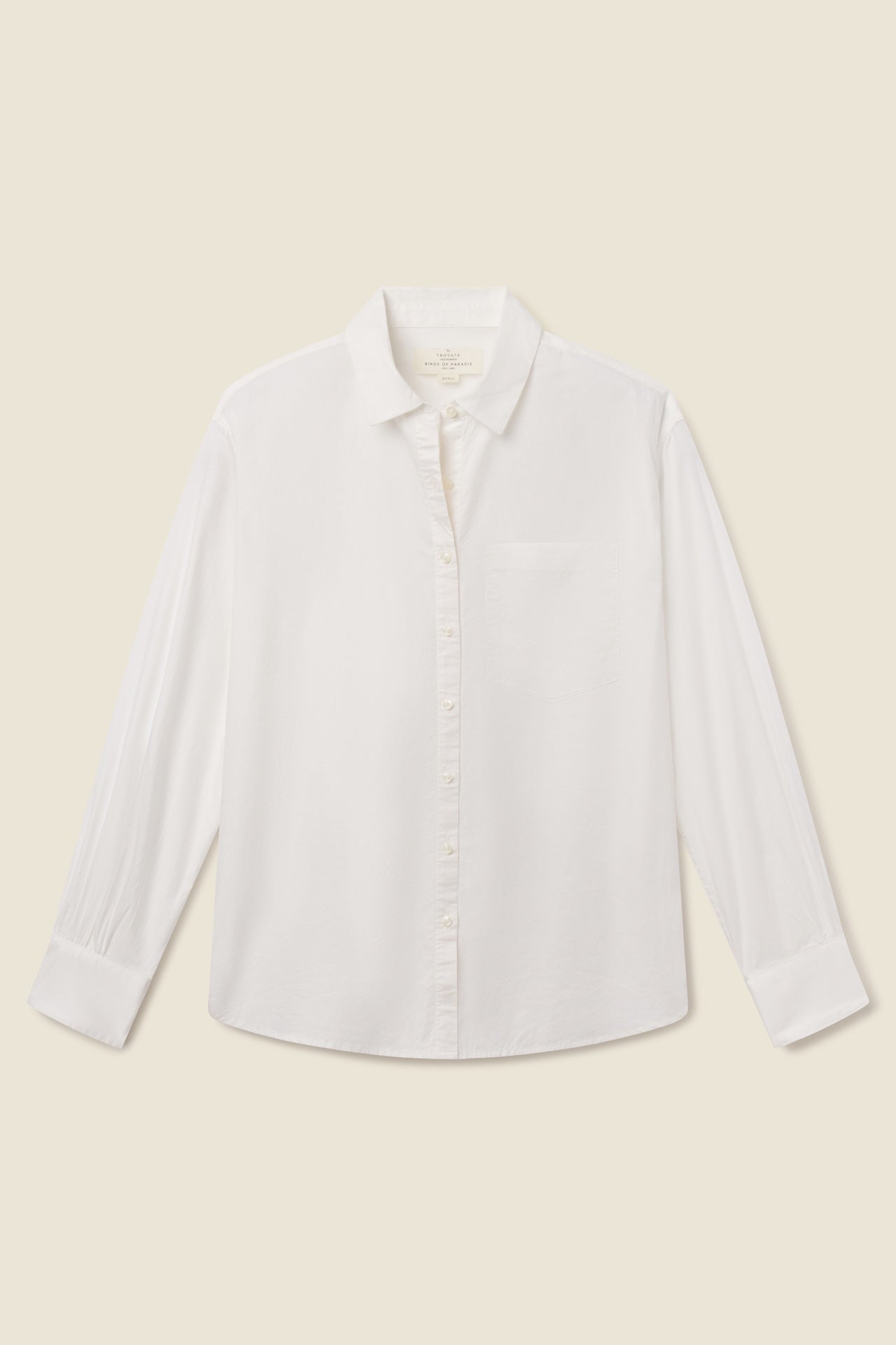 Trovata Blake oversized shirt in White, cotton