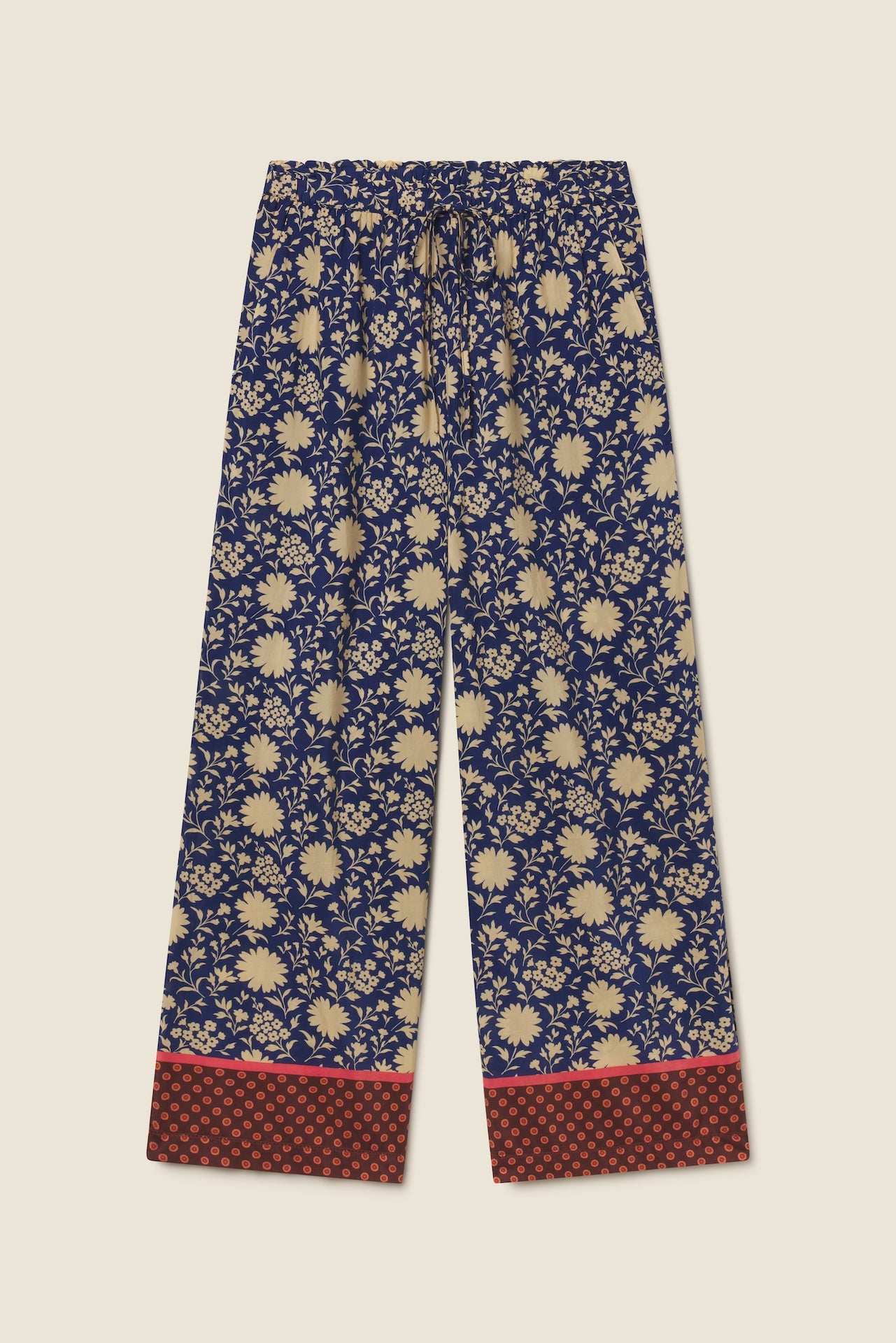Trovata Vera pant in Shadowfield, cotton-viscose blend