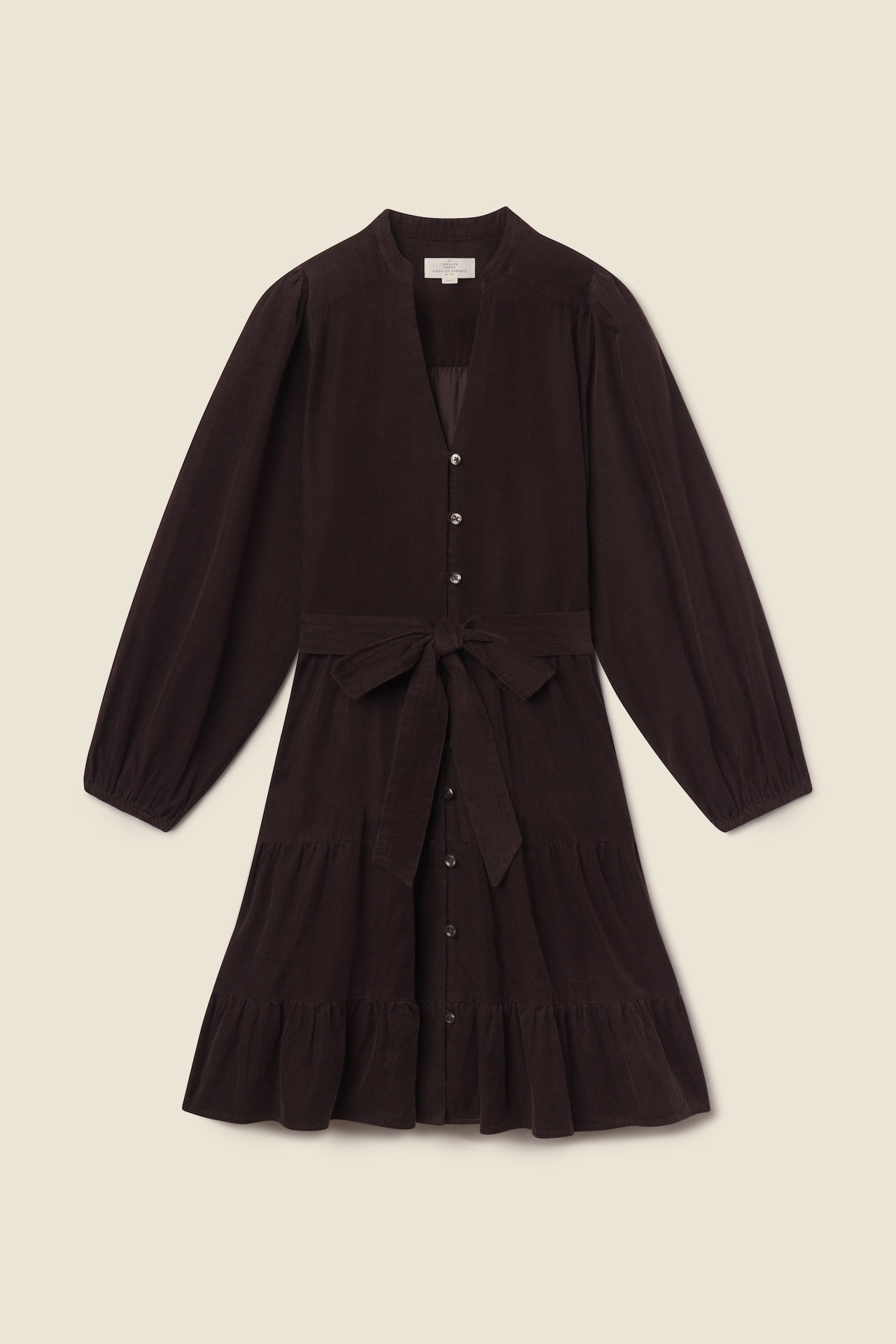 Trovata Celeste dress in Espresso, cotton