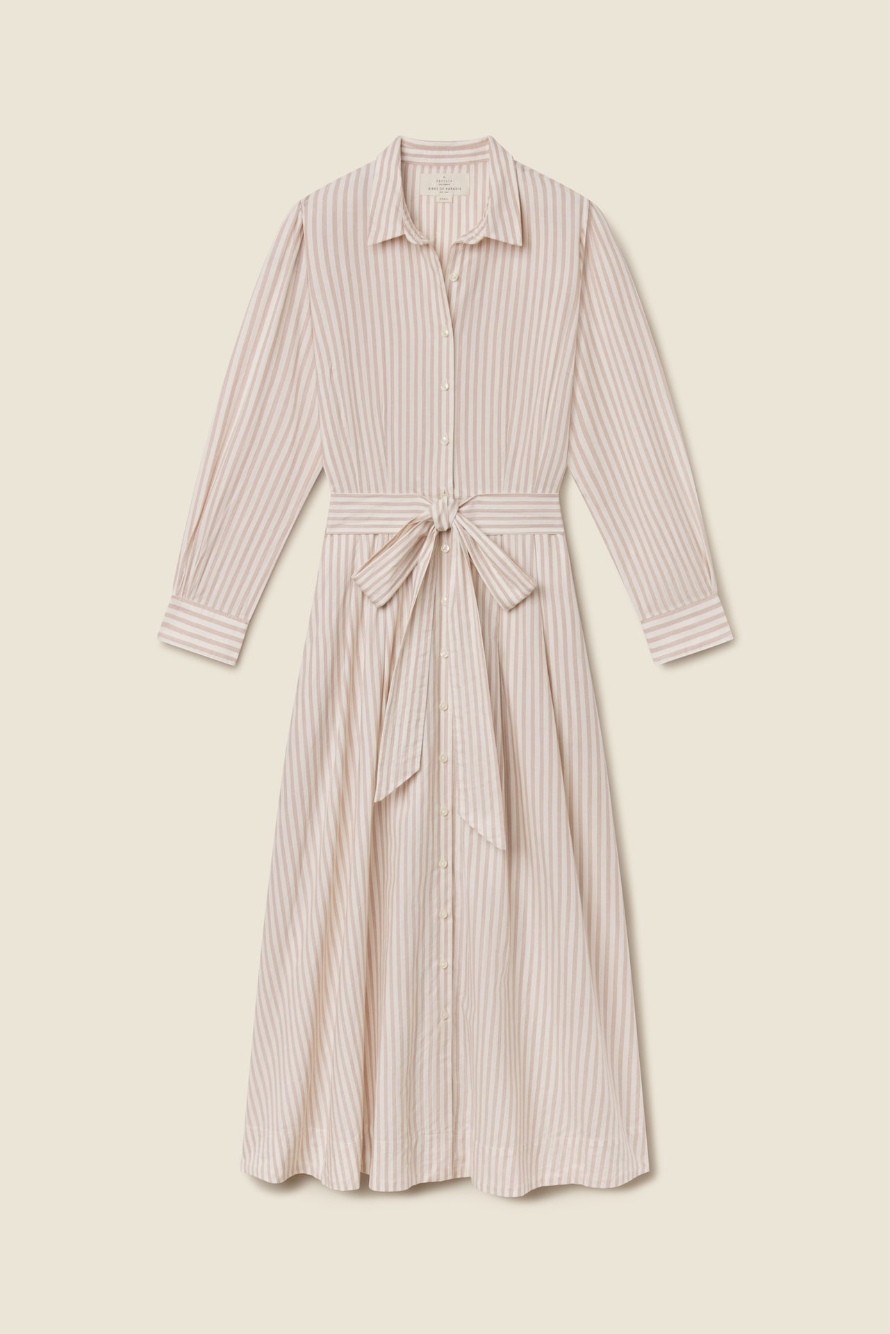 Trovata Emmelie dress in Carmel Stripe, cotton