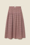 Lydia Skirt Mahogany Check