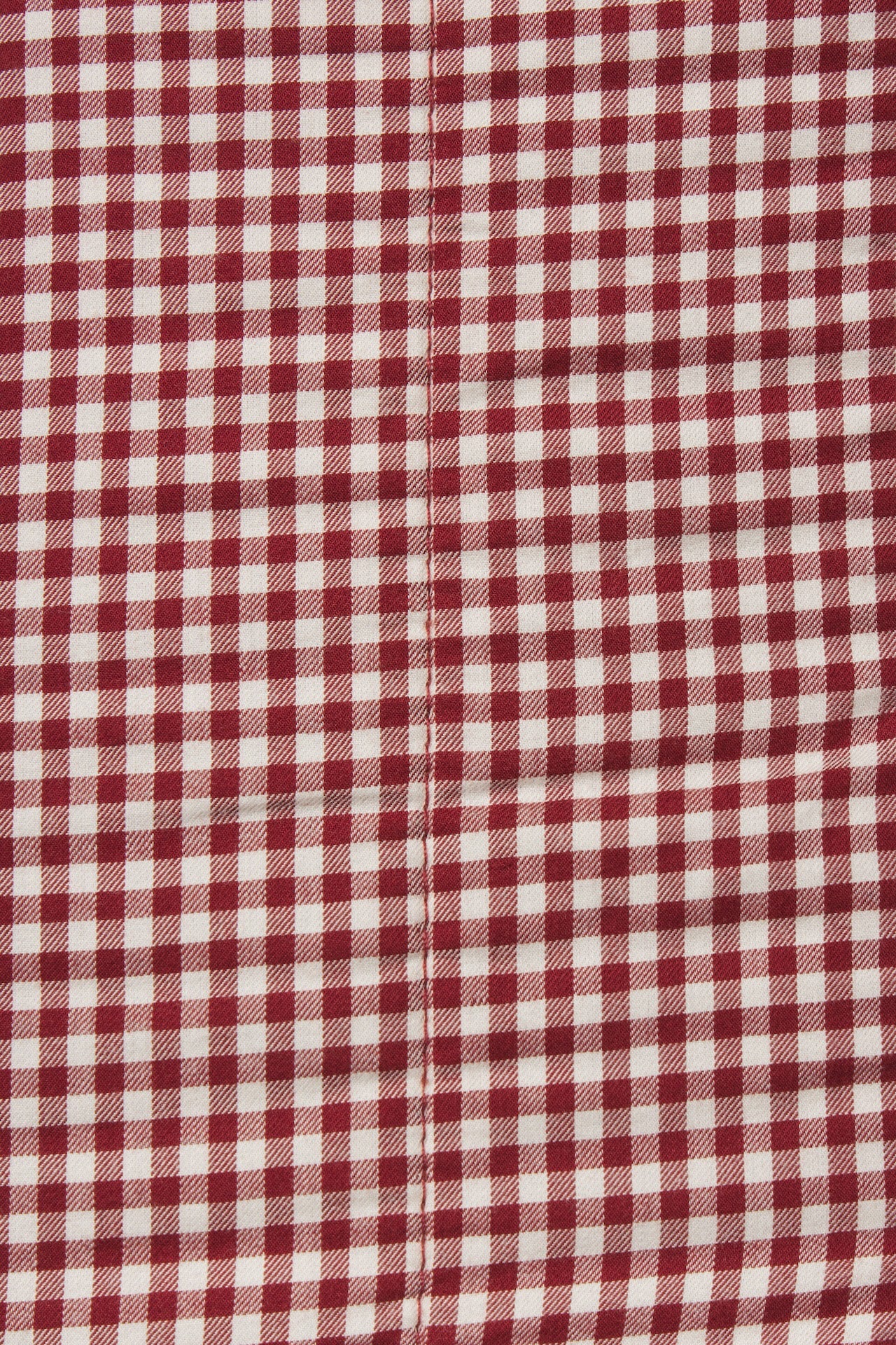 Trovata Mahogany Check fabric swatch, cotton