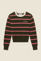 Cleo Sweater Olive Stripe