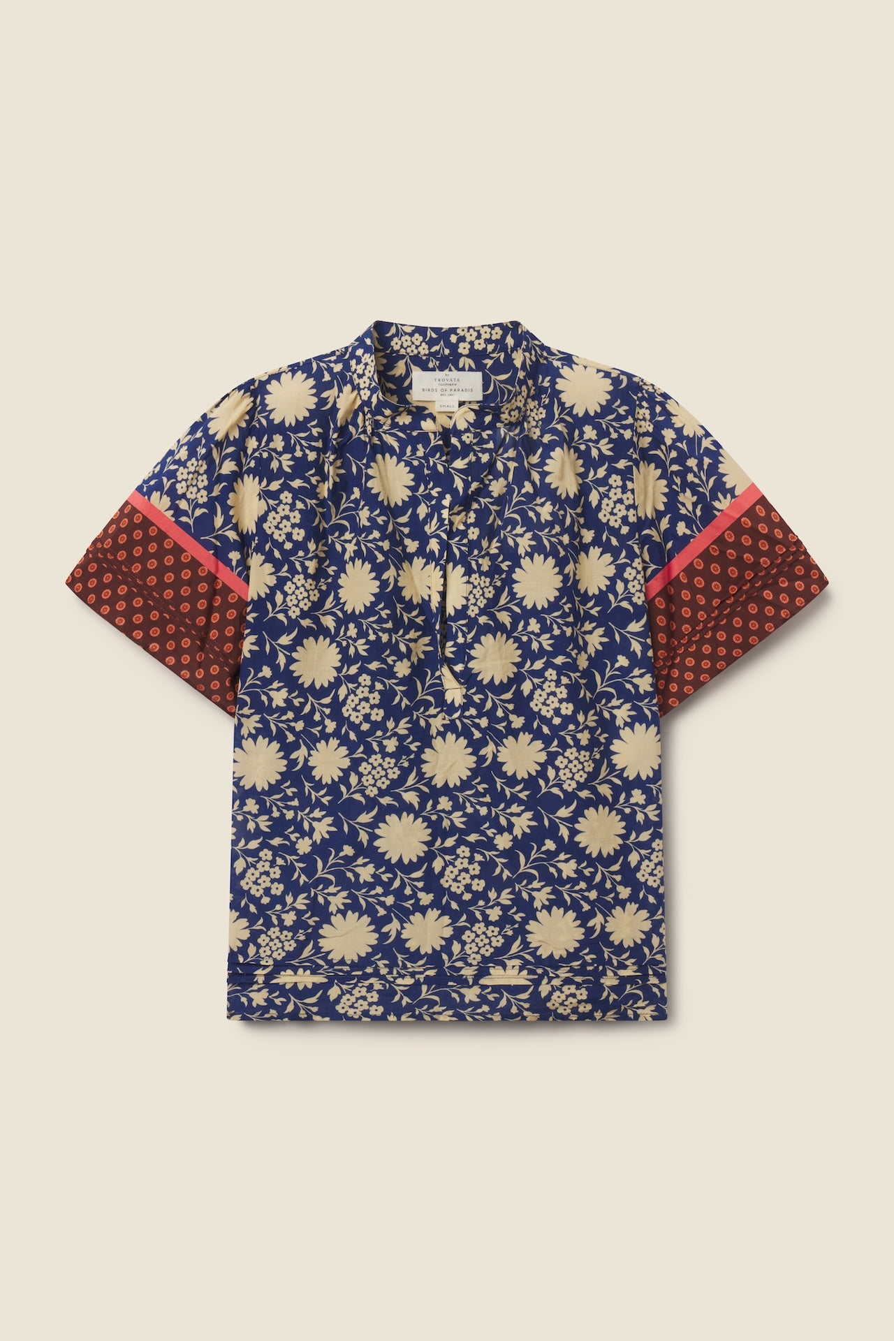 Trovata Alana blouse in Shadowfield, cotton-viscose blend