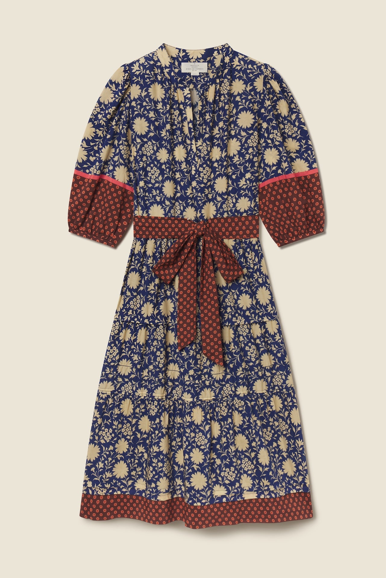 Trovata Devon dress in Shadowfield, cotton-viscose blend