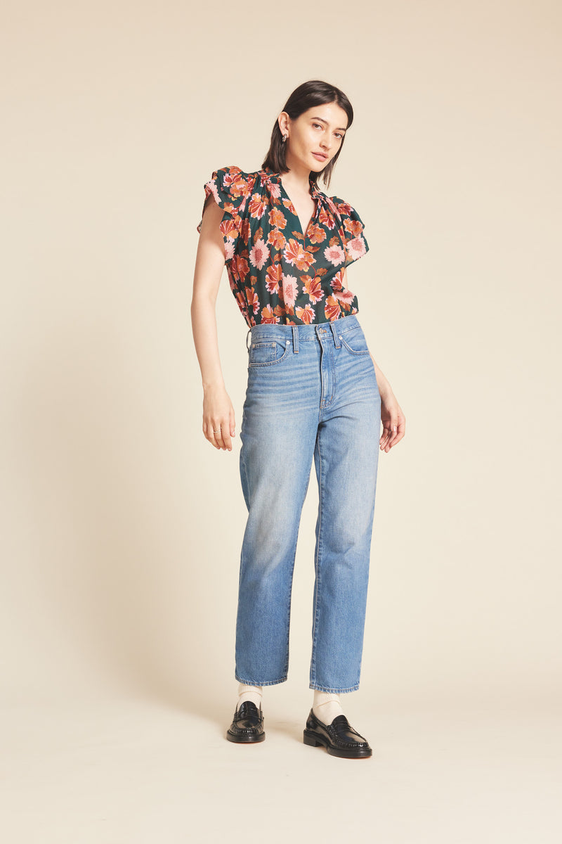 Clover Blouse Carnation Print
