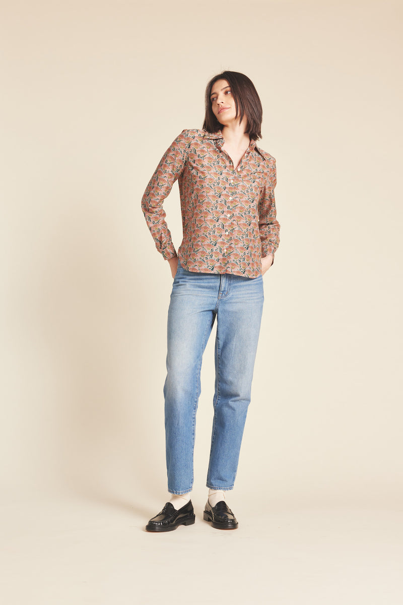 Jacquelin Shirt Fan Flower