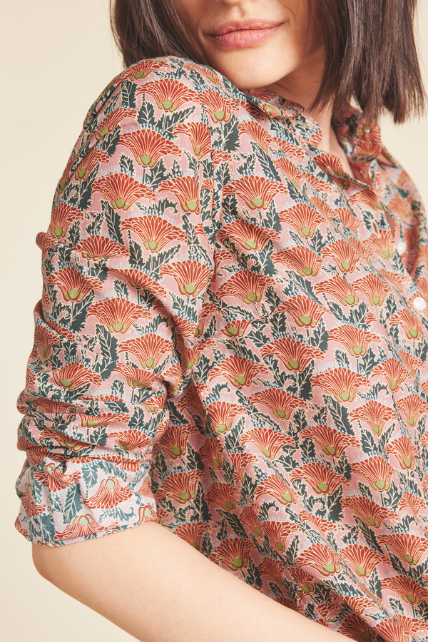 Jacquelin Shirt Fan Flower