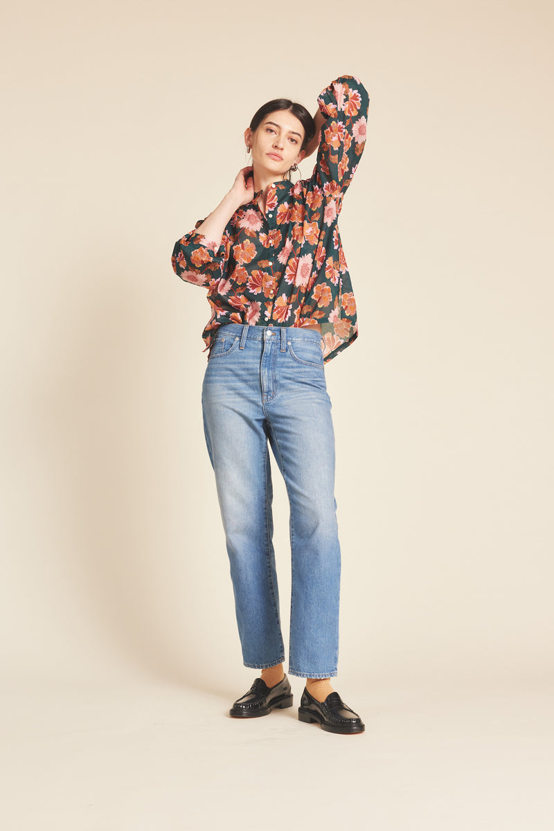 Lilly Blouse Carnation Print