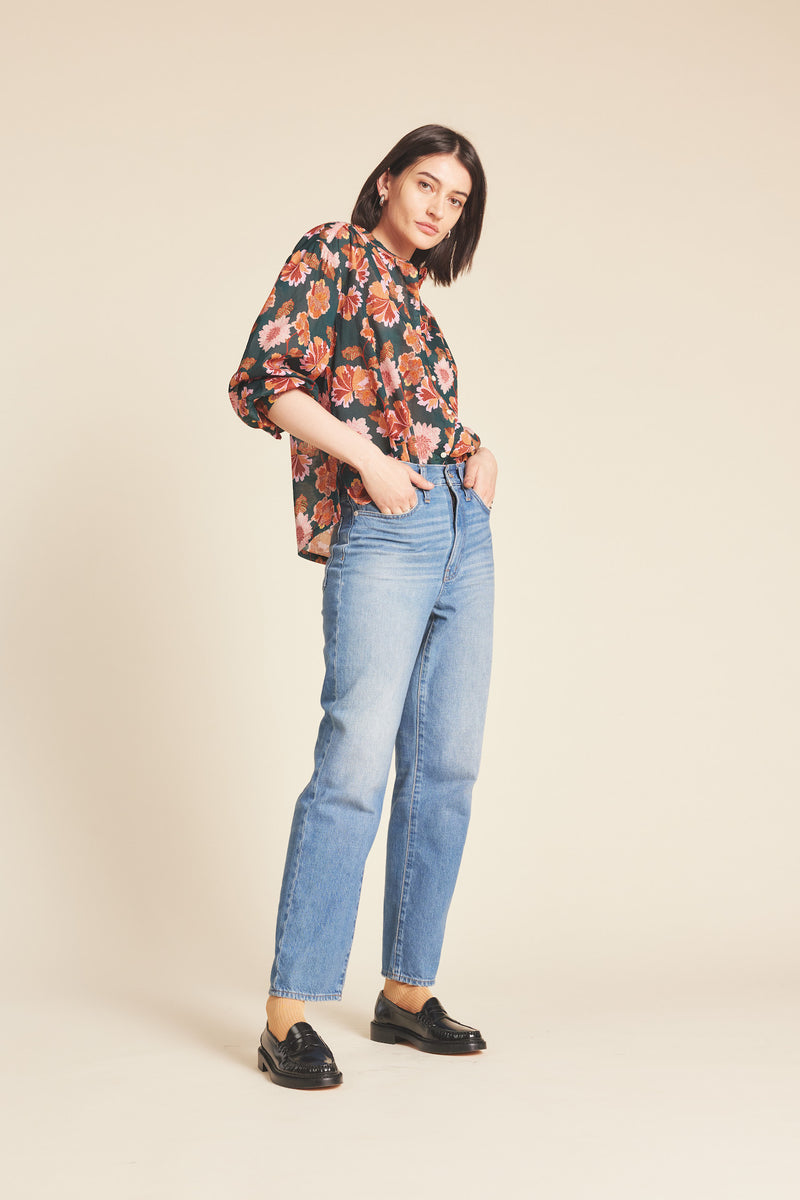Lilly Blouse Carnation Print