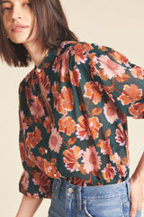 Lilly Blouse Carnation Print