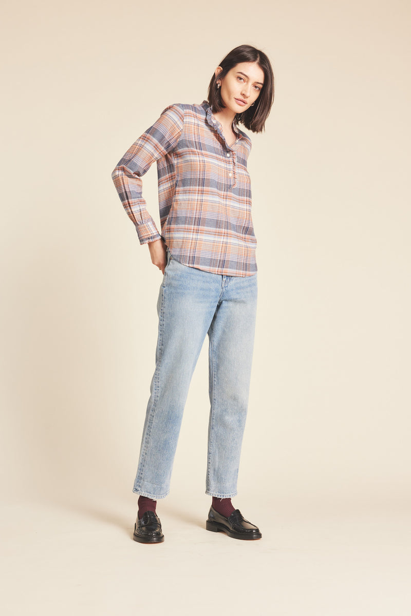 Breezy Blouse Eclipse Plaid