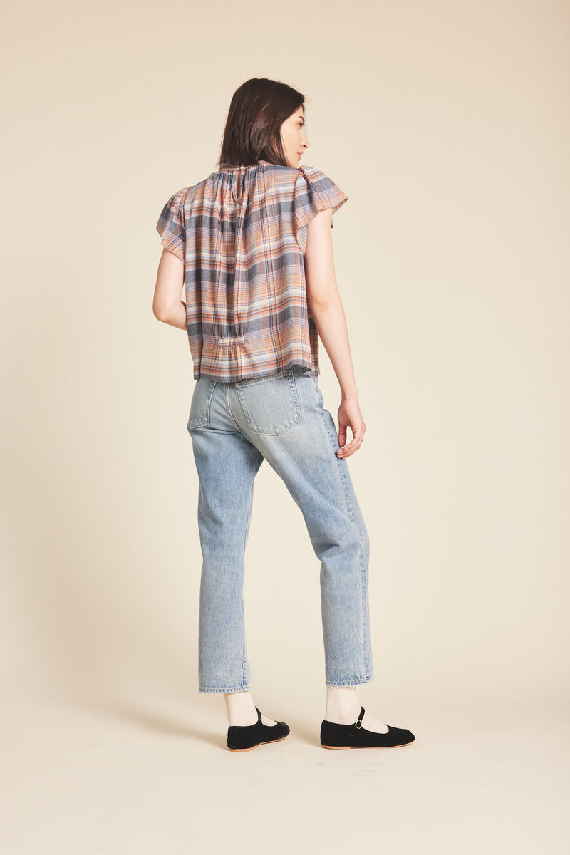 Carla Blouse Eclipse Plaid