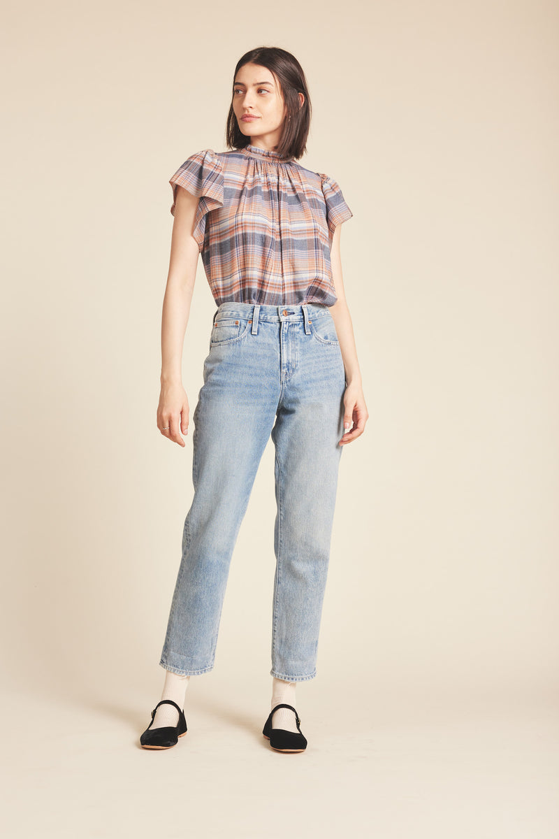 Carla Blouse Eclipse Plaid
