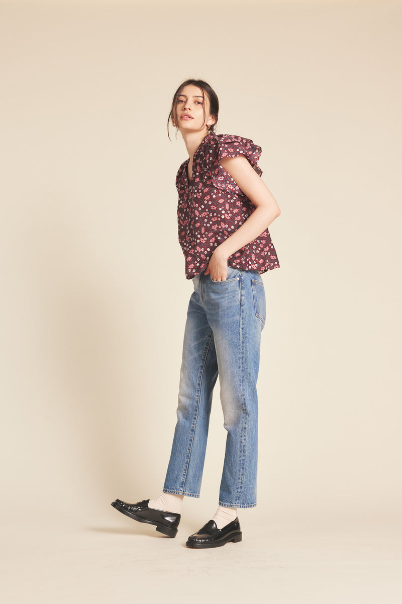 Clover Blouse Plum Blossom
