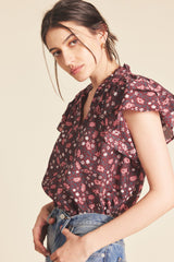 Clover Blouse Plum Blossom