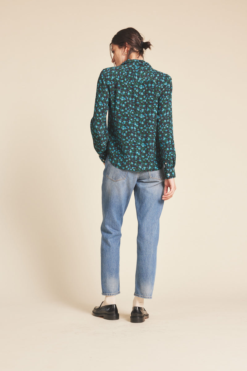 Jacquelin Shirt Blue Larkspur