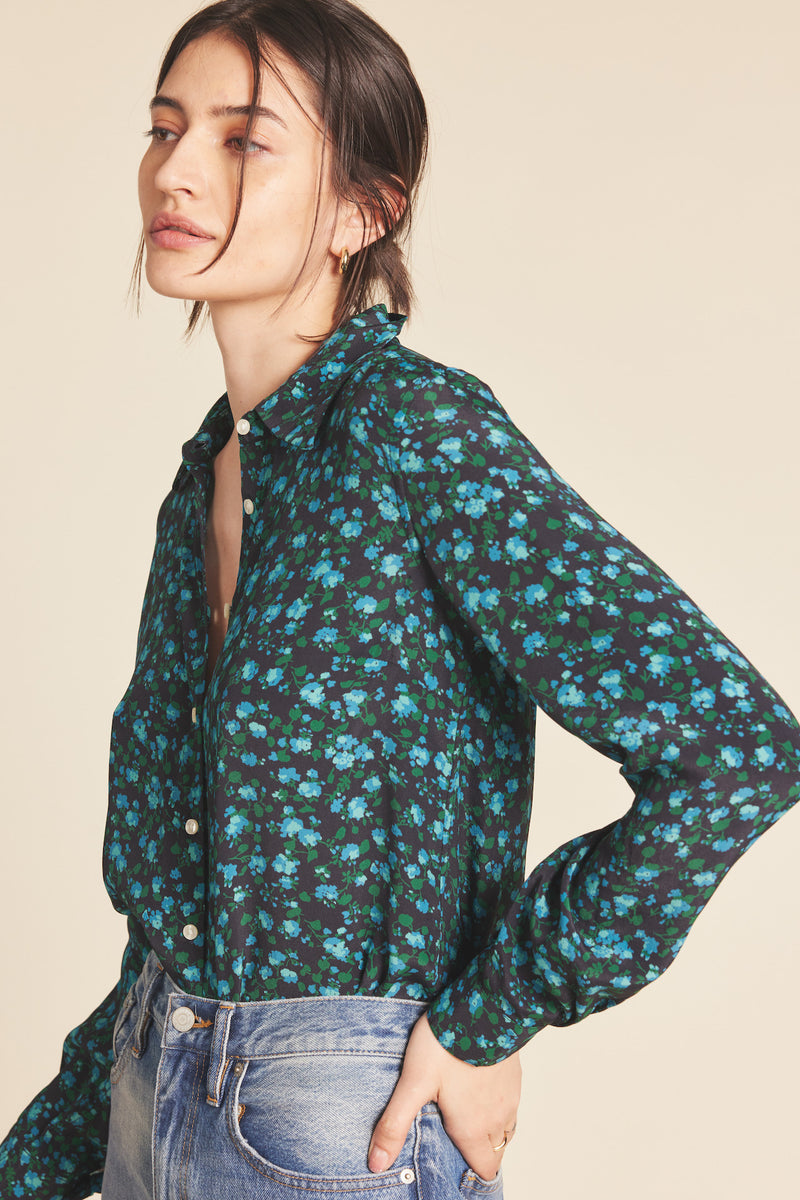 Jacquelin Shirt Blue Larkspur