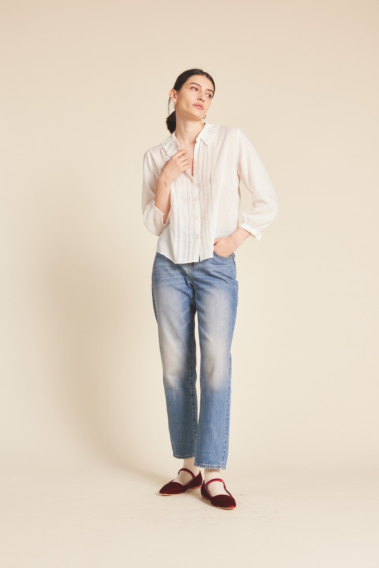 Alise Blouse Antique White