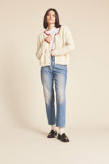 Louise Cardigan Antique White