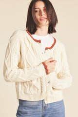 Louise Cardigan Antique White