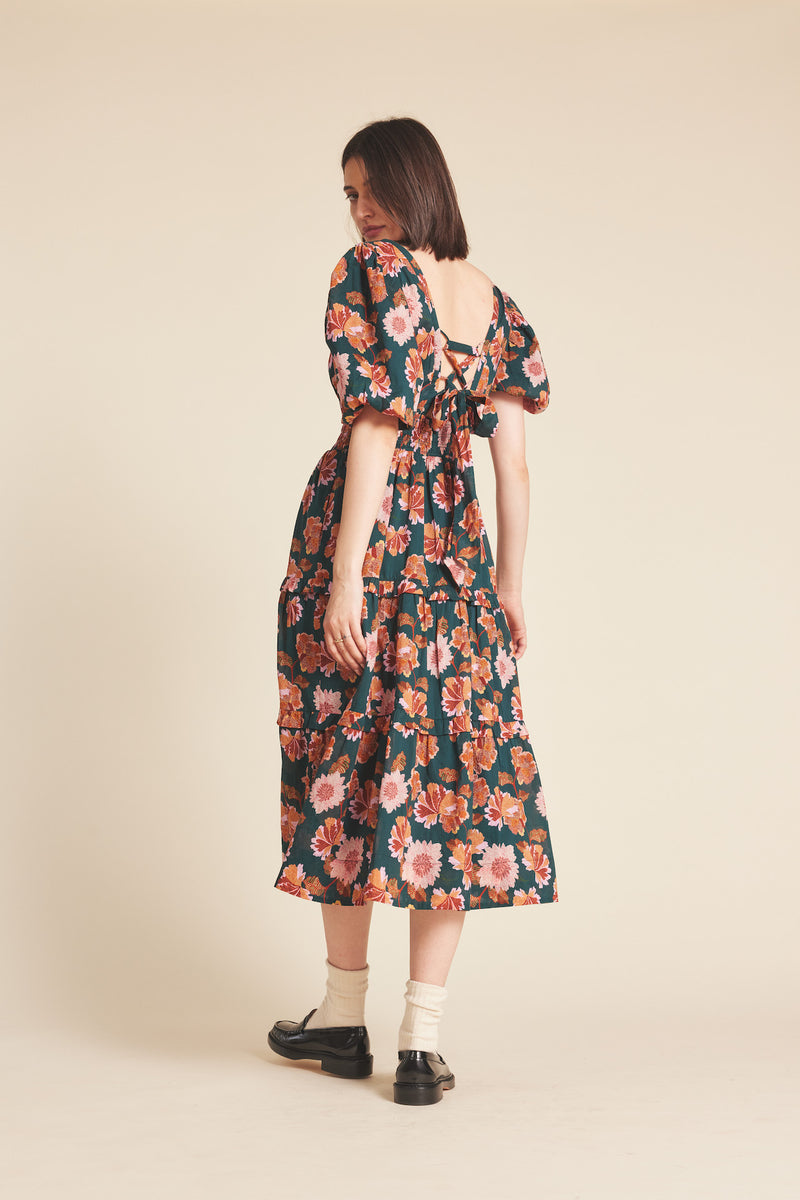 Nellie Dress Carnation Print
