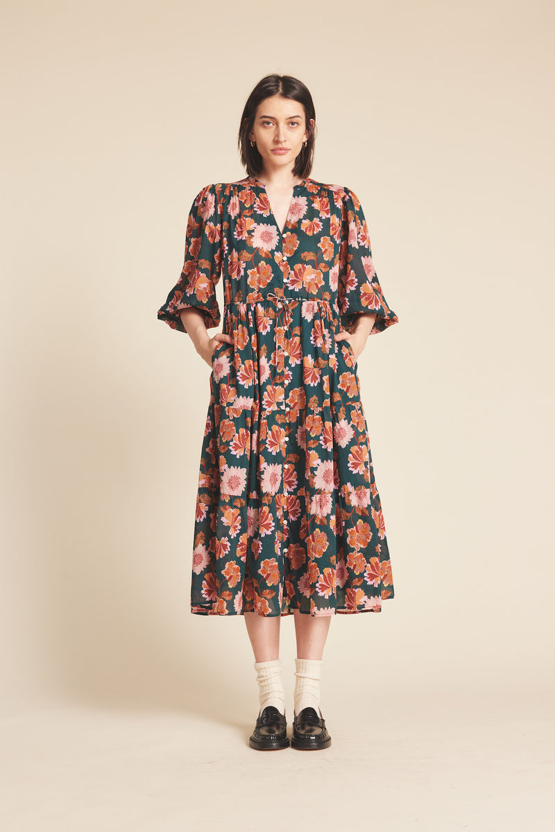 Sylvie Dress Carnation Print