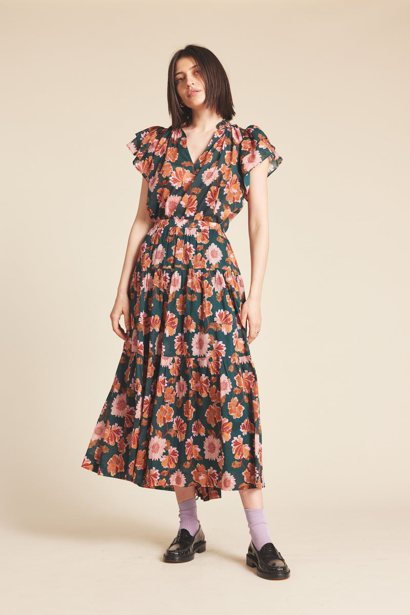 Makena "B" Skirt Carnation Print