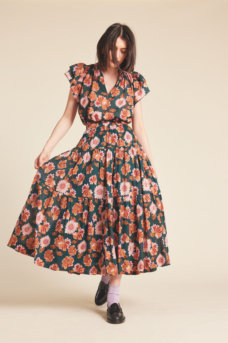 Makena "B" Skirt Carnation Print