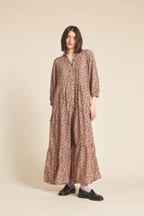 Martina Dress Fan Flower