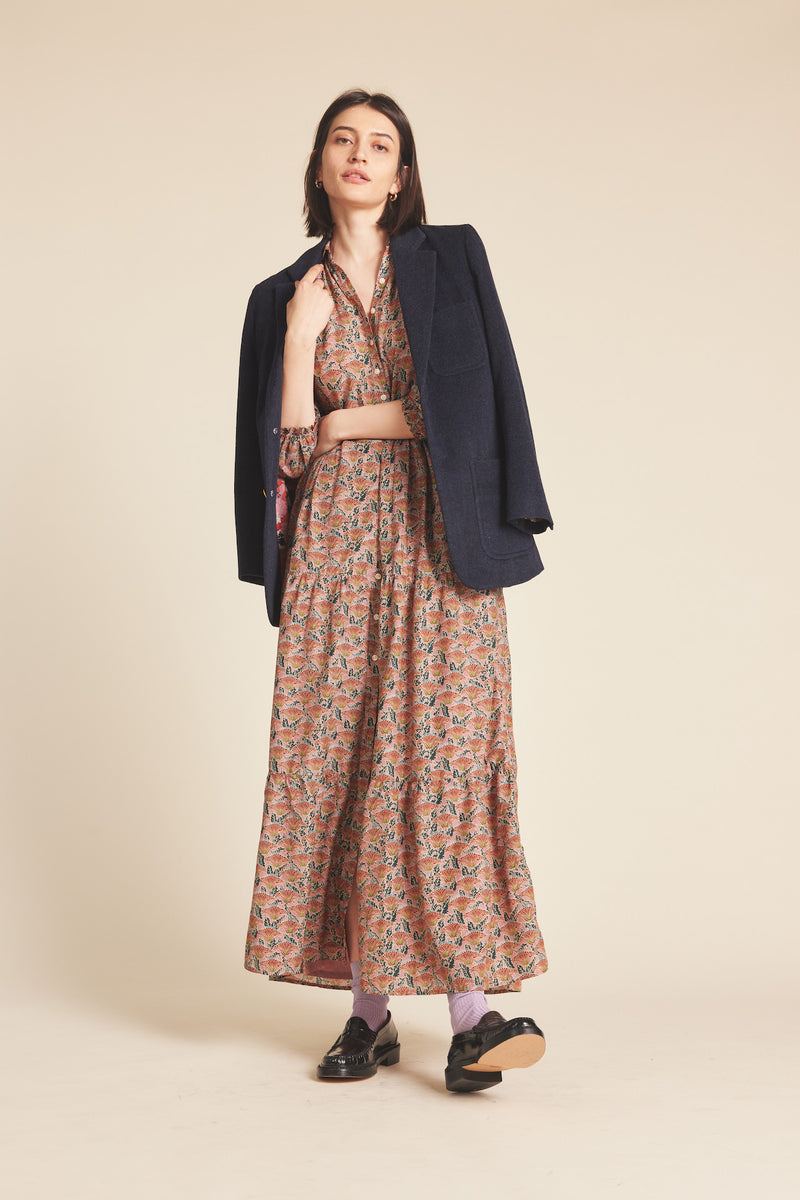 Martina Dress Fan Flower