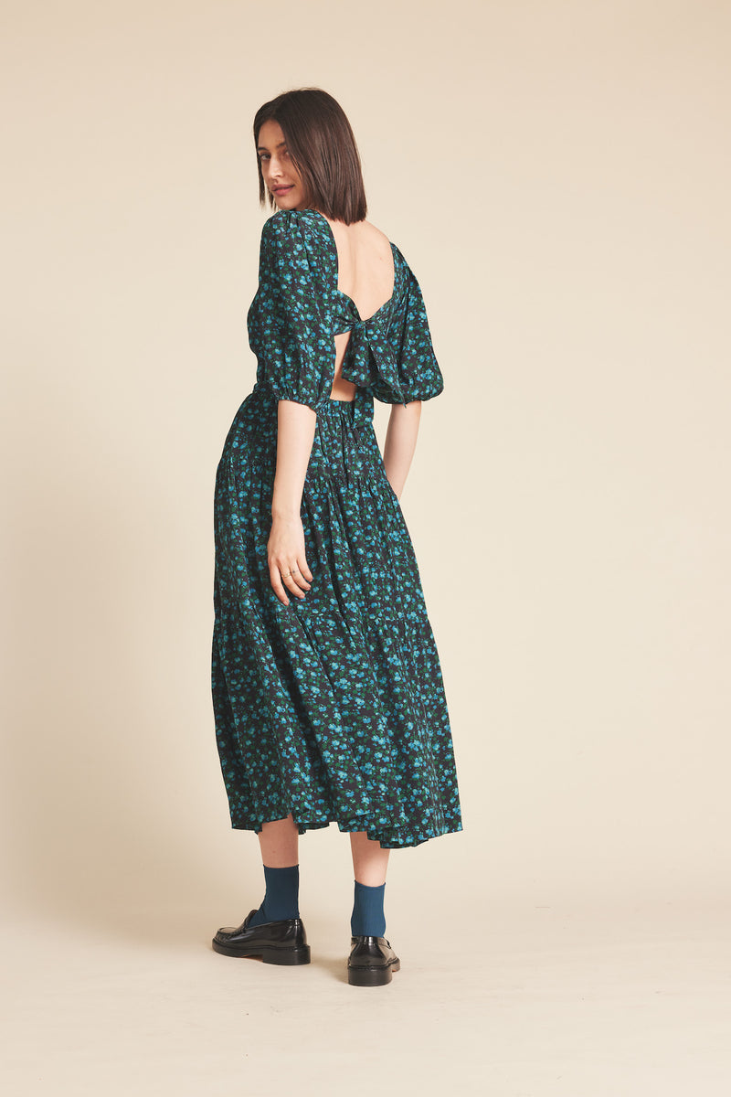 Daphne Dress Blue Larkspur