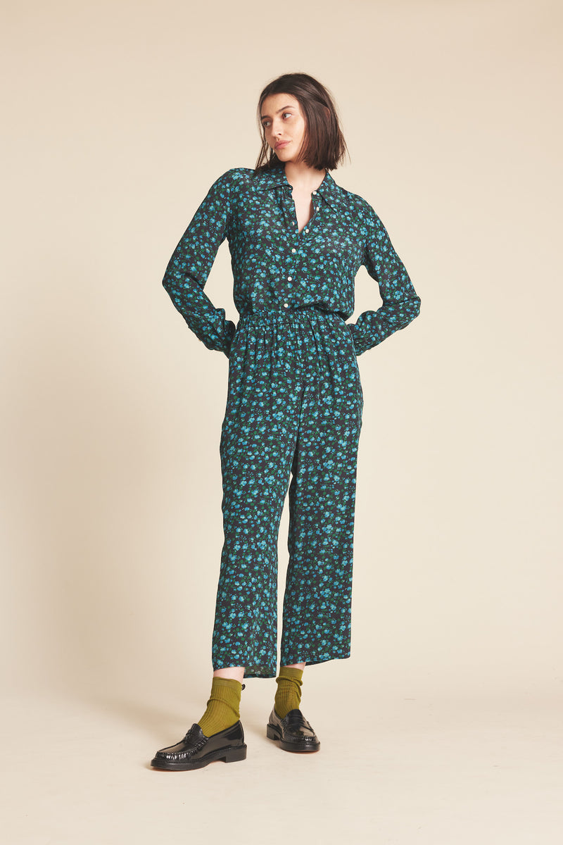 Leona Pant Blue Larkspur