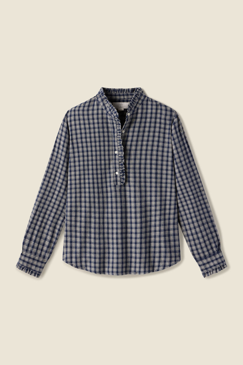 Breezy Blouse Armada Plaid