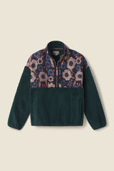 Casey Pullover Navy Poppies