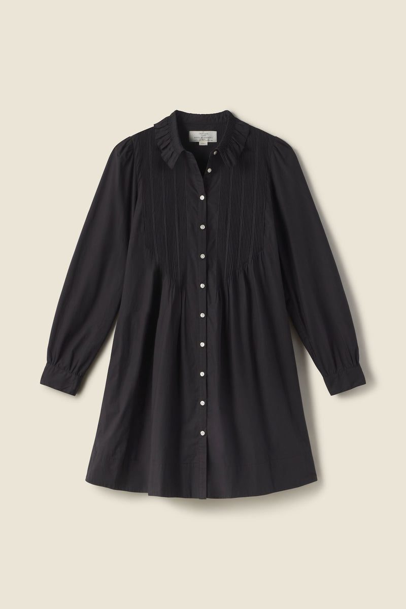 Olive Dress Black Poplin