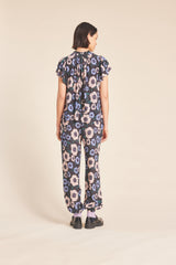 Olha Jogger Pant Navy Poppies