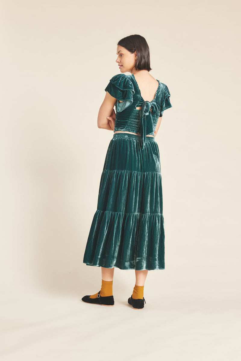 Makena "B" Skirt Ponderosa Velvet