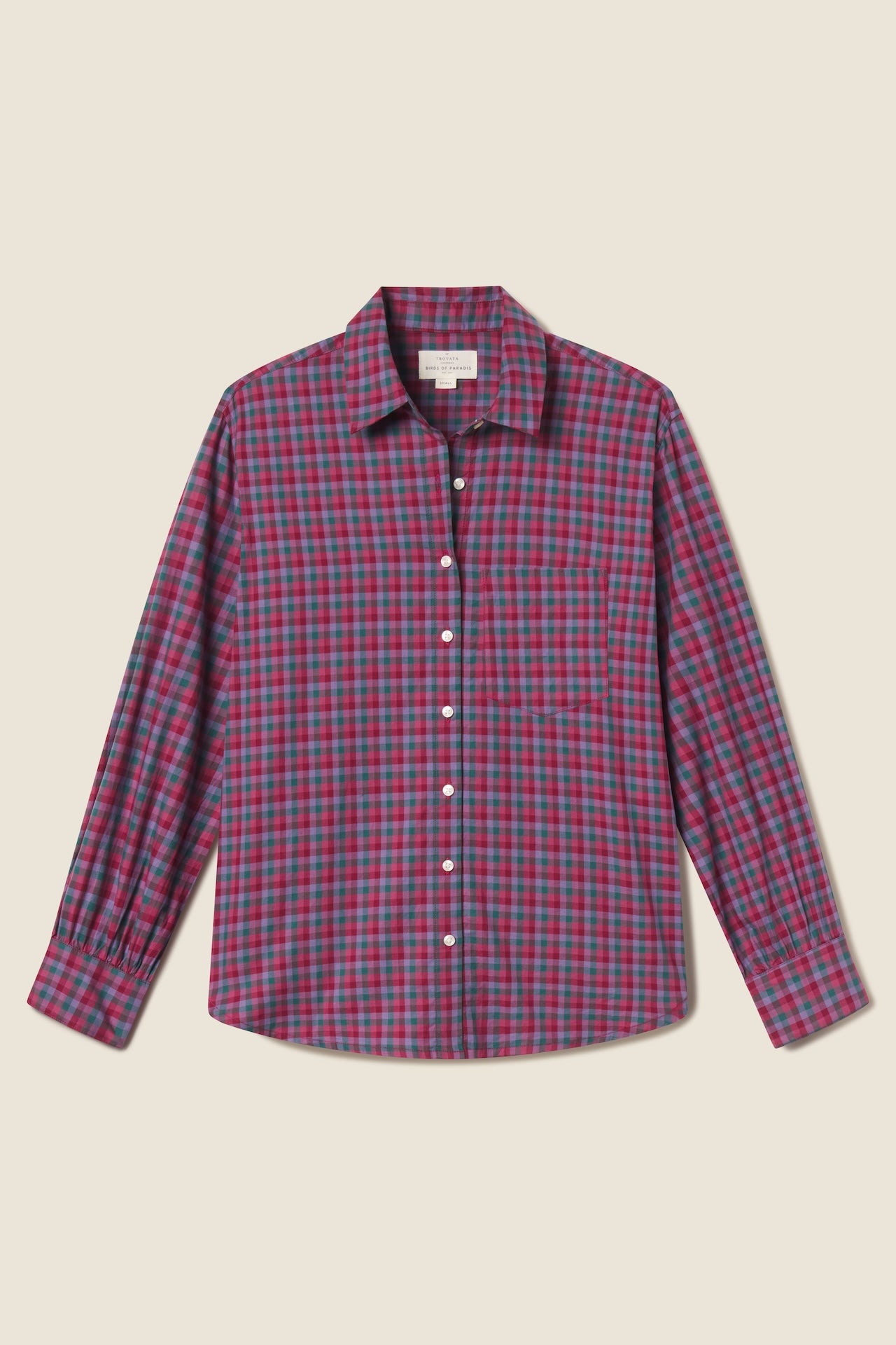 Blake Oversized Shirt Poppy & Pine Check