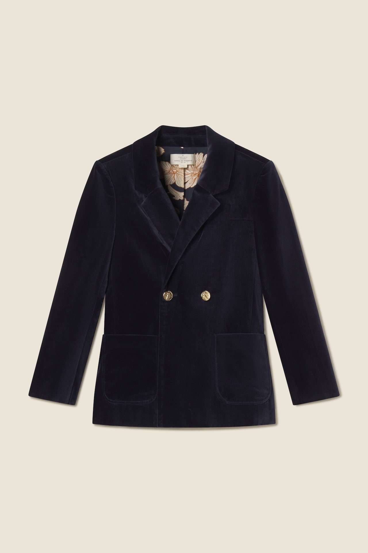 Grant Blazer Dark Sapphire Velvet