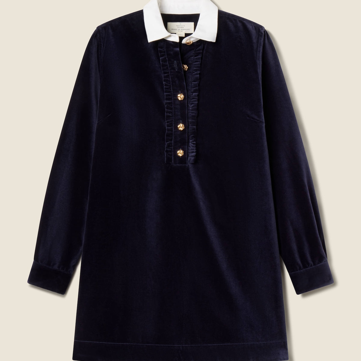 Melina Dress | Dark Sapphire Velvet | L