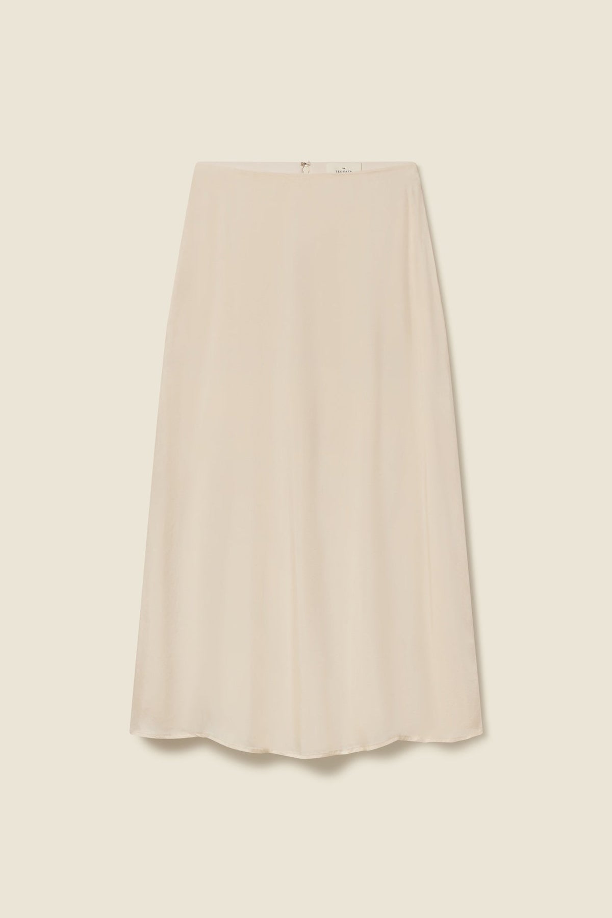 Trovata Demi skirt in Cream, tencel-viscose blend